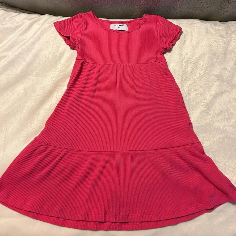 Old Navy Rib-Knit Short Sleeve Tiered Dress - Lot of 2